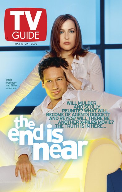 TV Guide cover - Gillian Anderson, David Duchovny - May 18, 2002