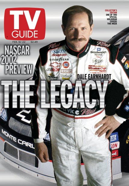TV Guide cover - Dale Earnhardt - February 16, 2002