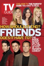 TV Guide cover - Jennifer Aniston, Courteney Cox Arquette, Lisa Kudrow, Matt LeBlanc, Matthew Perry, David Schwimmer - October 26, 2002