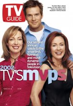 TV Guide cover - Patricia Heaton, Allison Janney, Peter Krause - March 9, 2002