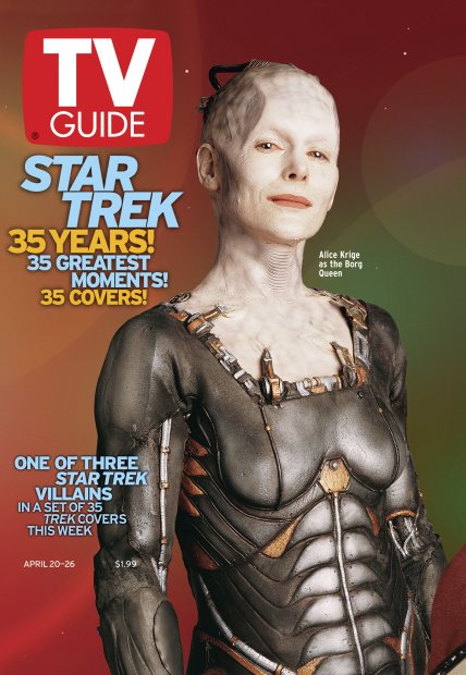 TV Guide cover - Alice Krige - April 20, 2002