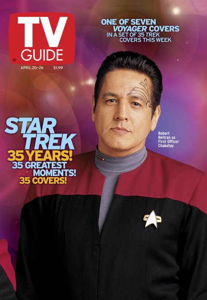 TV Guide cover - Robert Beltran - April 20, 2002