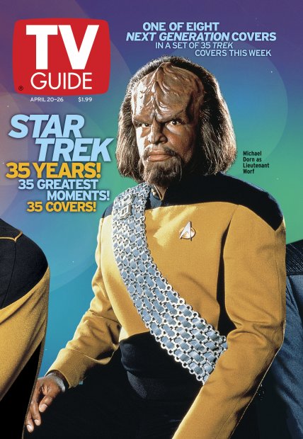 TV Guide cover - Michael Dorn - April 20, 2002