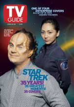 TV Guide cover - John Billingsley, Linda Park - April 20, 2002
