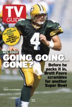 TV Guide cover - Brett Favre - August 30, 2003