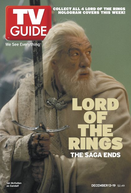 TV Guide cover - Ian McKellen - December 13, 2003
