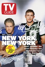TV Guide cover - Chad Pennington, Jeremy Shockey - August 30, 2003