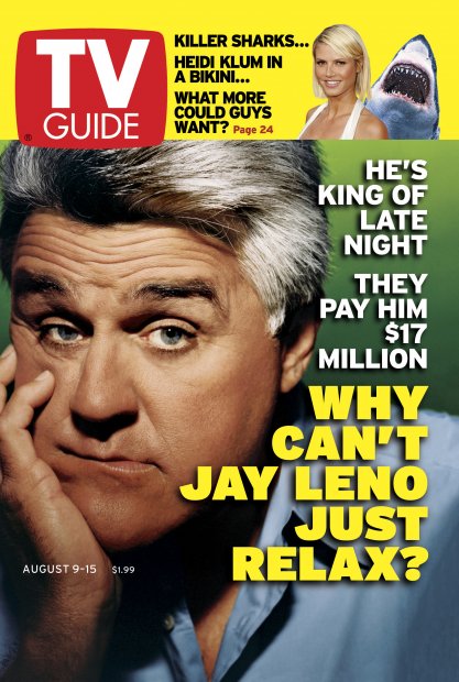TV Guide cover - Heidi Klum, Jay Leno - August 9, 2003
