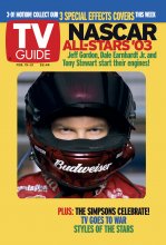 TV Guide cover - Dale Earnhardt Jr. - February 15, 2003