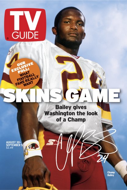 TV Guide cover - Champ Bailey - August 30, 2003