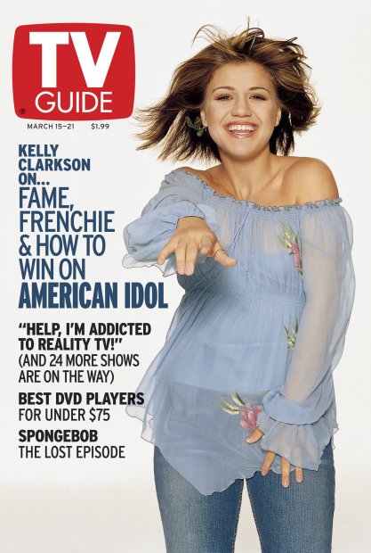 TV Guide cover - Kelly Clarkson - March 15, 2003
