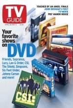 TV Guide cover - Your favorite shows on DVD - April 26, 2003