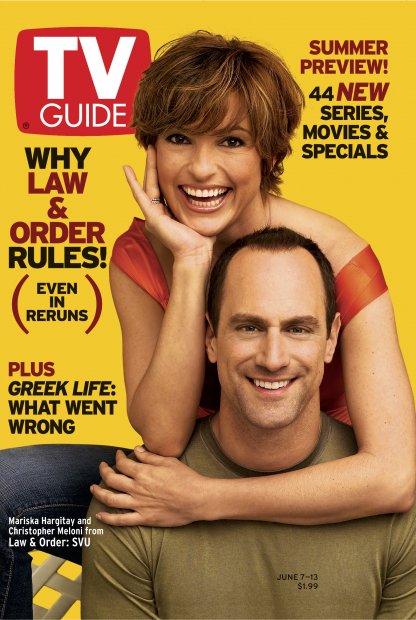 TV Guide cover - Mariska Hargitay, Christopher Meloni - June 7, 2003