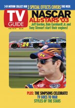 TV Guide cover - Jeff Gordon - February 15, 2003