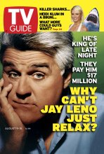 TV Guide cover - Heidi Klum, Jay Leno - August 9, 2003