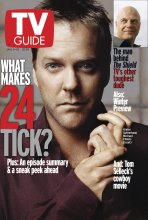 TV Guide cover - Michael Chiklis, Kiefer Sutherland - January 4, 2003