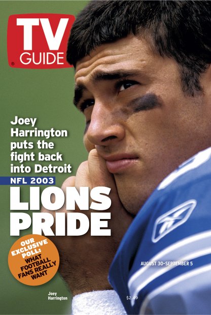 TV Guide cover - Joey Harrington - August 30, 2003