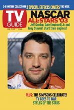 TV Guide cover - Tony Stewart - February 15, 2003