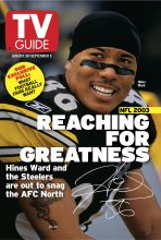 TV Guide cover - Hines Ward - August 30, 2003