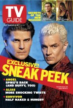 TV Guide cover - David Boreanaz, Jennifer Garner, James Marsters, Jeff Probst - September 6, 2003