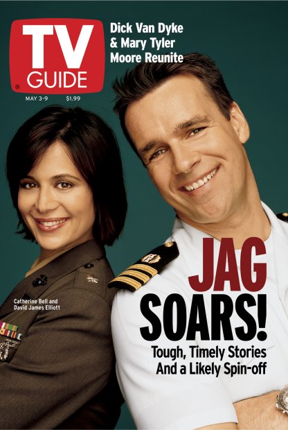 TV Guide cover - Catherine Bell, David James Elliott - May 3, 2003