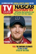 TV Guide cover - Dale Earnhardt Jr. - February 15, 2003
