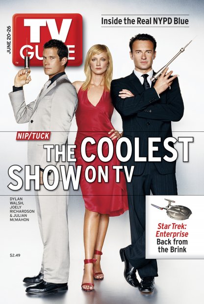 TV Guide cover - Julian McMahon, Joely Richardson, Dylan Walsh - June 20, 2004