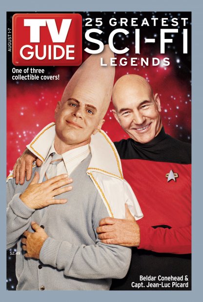 TV Guide cover - Dan Aykroyd, Patrick Stewart - August 1, 2004