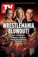TV Guide cover - Chris Benoit, Shawn Michaels, Triple H - March 13, 2004
