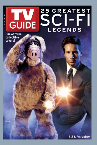 TV Guide cover - ALF, David Duchovny - August 1, 2004