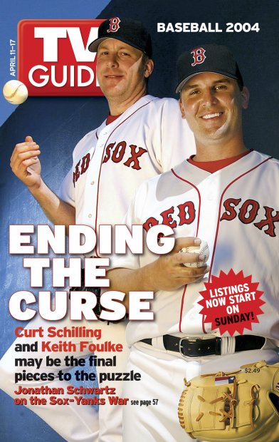 TV Guide cover - Keith Foulke, Curt Schilling - April 11, 2004