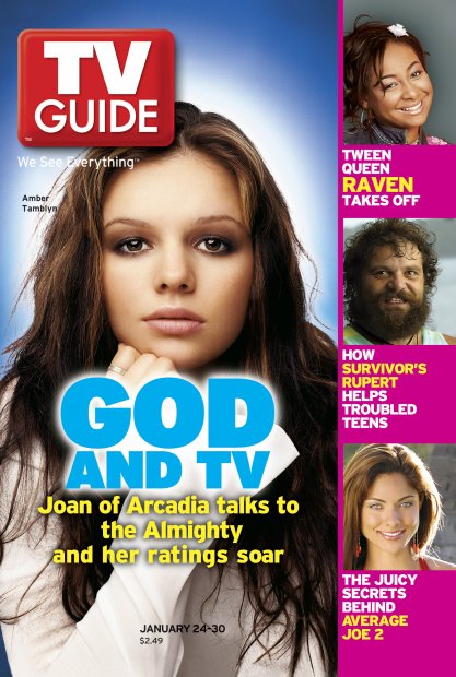 TV Guide cover - Rupert Boneham, Larissa Meek, Raven, Amber Tamblyn - January 24, 2004