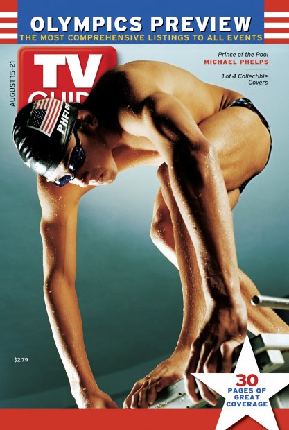 TV Guide cover - Michael Phelps - August 15, 2004