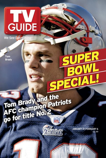 TV Guide cover - Tom Brady - January 31, 2004