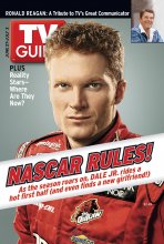 TV Guide cover - Dale Earnhardt Jr., Ronald Reagan - June 27, 2004