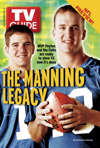 TV Guide cover - Eli Manning, Peyton Manning - September 5, 2004