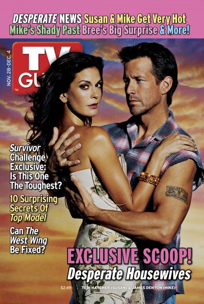 TV Guide cover - James Denton, Teri Hatcher - November 28, 2004