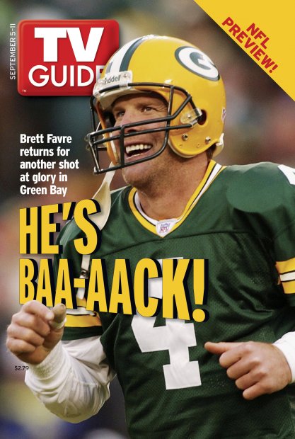 TV Guide cover - Brett Favre - September 5, 2004