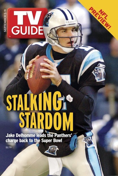 TV Guide cover - Jake Delhomme - September 5, 2004