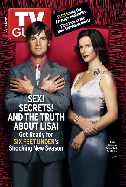 TV Guide cover - Rachel Griffiths, Peter Krause - June 13, 2004