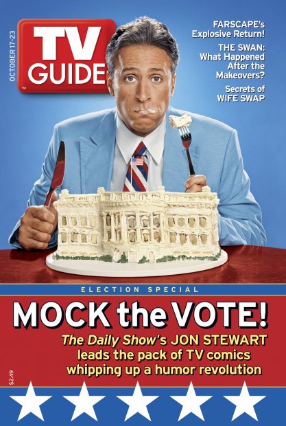 TV Guide cover - Jon Stewart - October 17, 2004