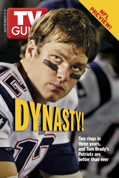 TV Guide cover - Tom Brady - September 5, 2004