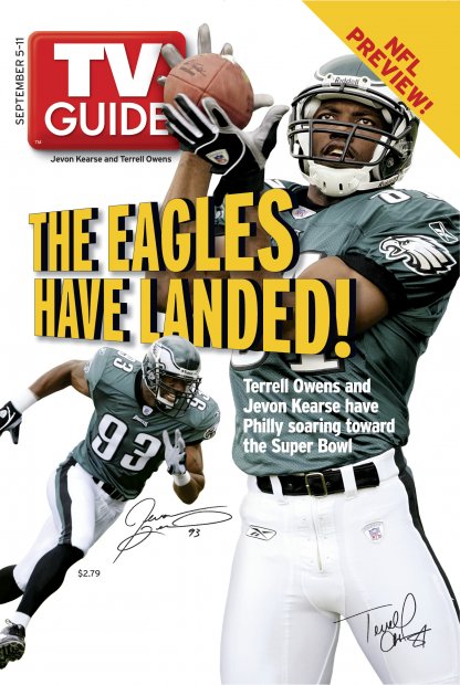 TV Guide cover - Jevon Kearse, Terrell Owens - September 5, 2004