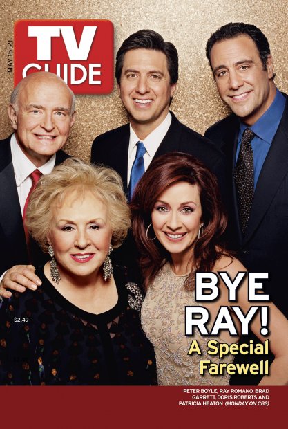 TV Guide cover - Peter Boyle, Brad Garrett, Patricia Heaton, Doris Roberts, Ray Romano - May 15, 2005