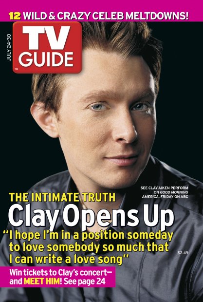 TV Guide cover - Clay Aiken - July 24, 2005