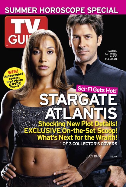 TV Guide cover - Joe Flanigan, Rachel Luttrell - July 10, 2005