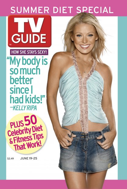 TV Guide cover - Kelly Ripa - June 19, 2005