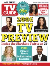TV Guide cover - Heather Graham, Teri Hatcher, Dennis Haysbert, Julia Louis-Dreyfus, Kiefer Sutherland - December 26, 2005