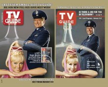 TV Guide cover - Barbara Eden, Larry Hagman, Regis Philbin, Kelly Ripa - October 9, 2005