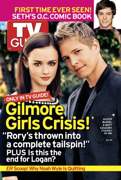 TV Guide cover - Alexis Bledel, Adam Brody, Matt Czuchry - April 10, 2005